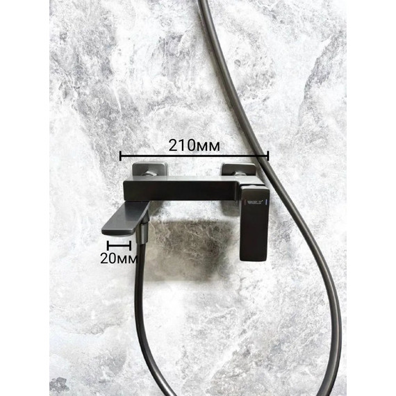 Смеситель для ванны Belz B60709-3, оружейная сталь - фото 3