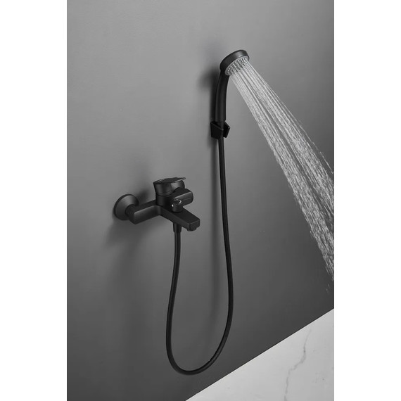 Смеситель для ванны Haiba HB60719-7, чёрный - фото 4