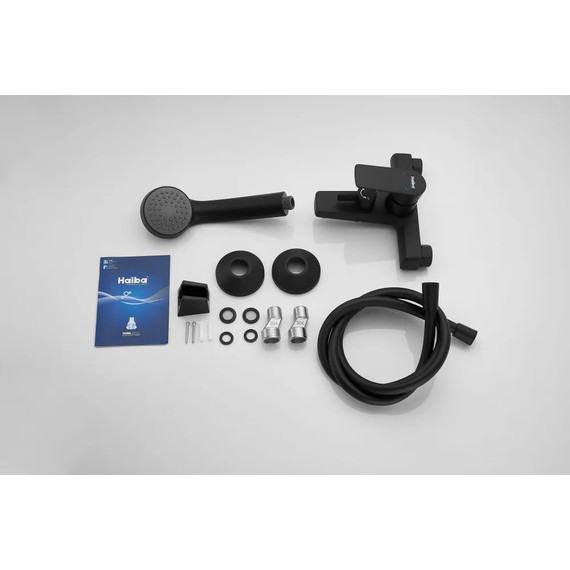 Смеситель для ванны Haiba HB60719-7, чёрный - фото 13