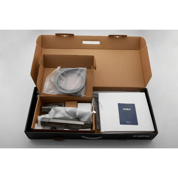 Душевая стойка с термостатом Haiba HB24726-3, оружейная сталь - фото 16