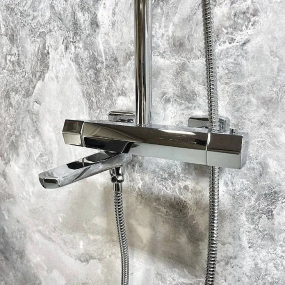 Душевая стойка с термостатом Haiba HB24726 - фото 16