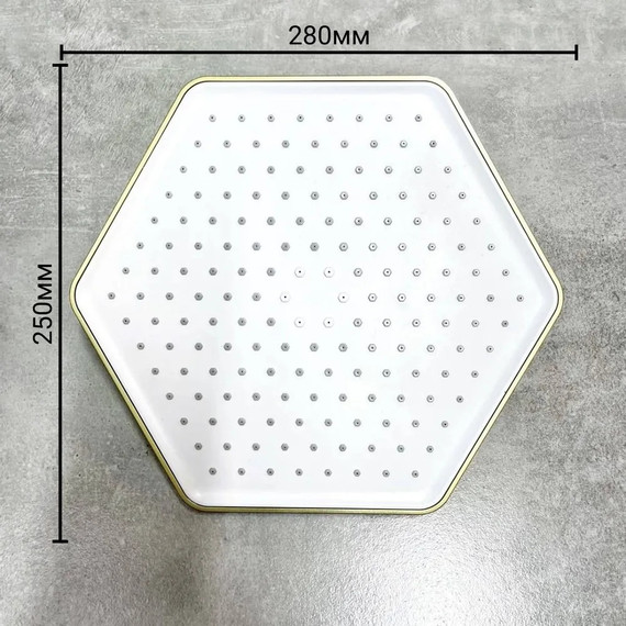 Душевая стойка с термостатом Haiba HB24726-5, золото - фото 10