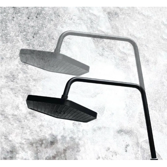 Душевая стойка с термостатом Haiba HB24726-7, чёрный - фото 3