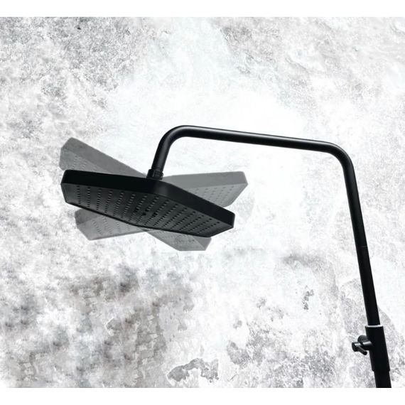 Душевая стойка с термостатом Haiba HB24726-7, чёрный - фото 5