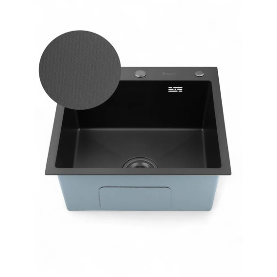 Кухонная мойка Diadonna DS5050BL, чёрный - фото 2
