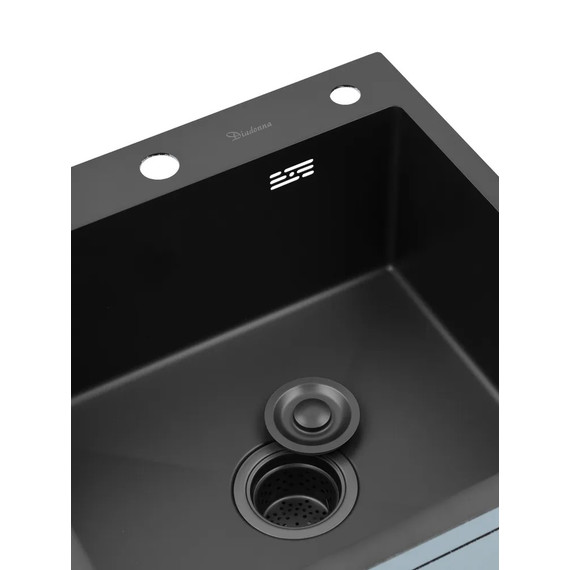 Кухонная мойка Diadonna DS5050BL, чёрный - фото 3