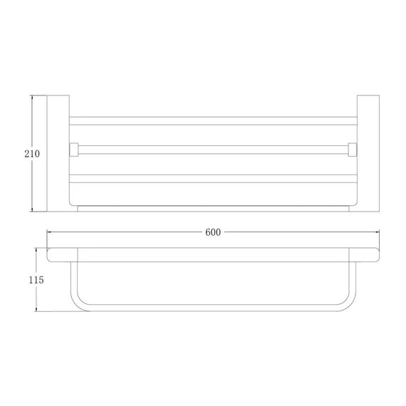 Полка для полотенец Belz B91024, цвет белый - фото 2