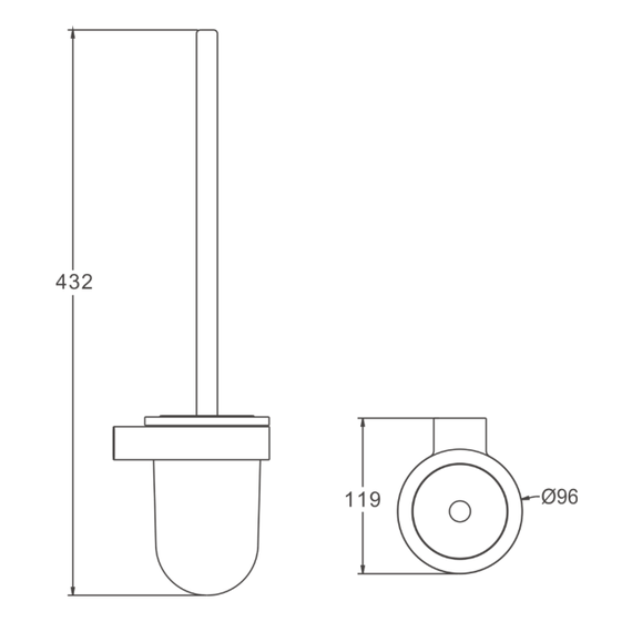 Ёршик для унитаза Belz B91010, цвет белый - фото 2