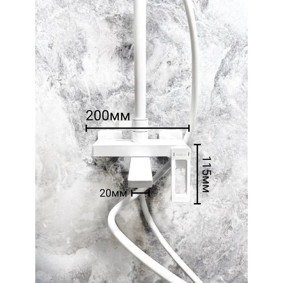 Душевая стойка Haiba HB24732-8, белый - фото 13
