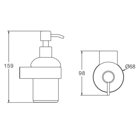 Дозатор для жидкого мыла Belz B91027, цвет белый - фото 2