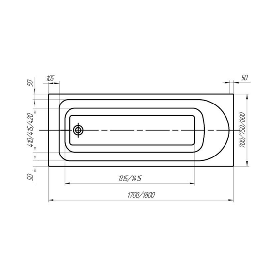 Ванна акриловая Jacob Delafon Odeon Rive Gauche 170x70 см E6D367RU-00 - фото 5