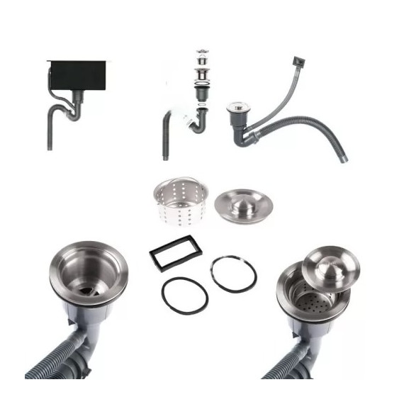 Кухонная мойка Gerhans K34550AD 1 мм, сатин - фото 7