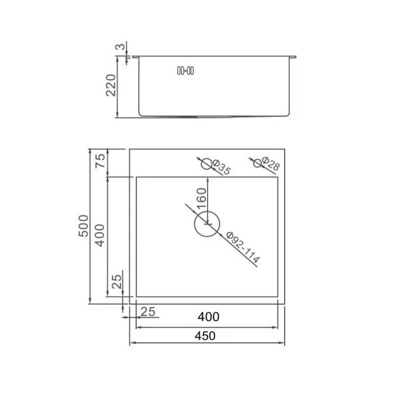 Кухонная мойка Gerhans K34550B 1 мм, графит - фото 4