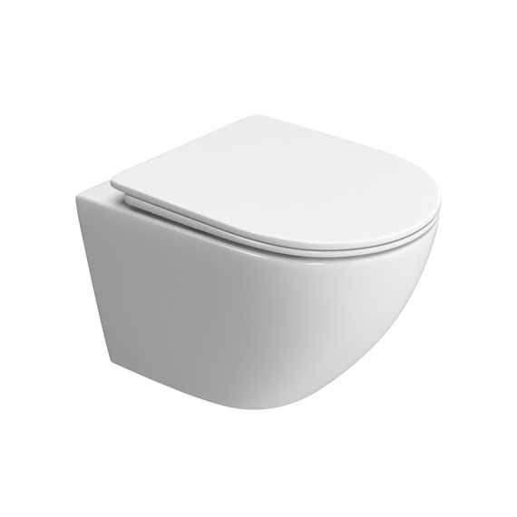 Инсталляция с подвесным унитазом комплект: BelBagno Uno BB5177CH-TOR/SC/BB026/BB044NERO с подвесным безободковым унитазом, сиденье микролифт, крепление, кнопка смыва чёрный (система смыва торнадо) - фото 5