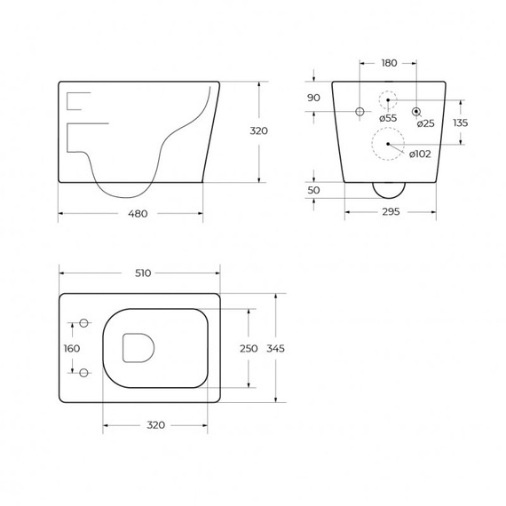 Унитаз подвесной безободковый BelBagno Due BB7107CHR/SC с тонкой крышкой микролифт - фото 7
