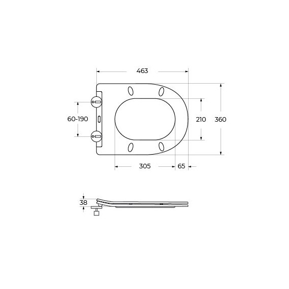 Унитаз приставной безободковый BelBagno BB1003CB-TOR/SC с тонкой крышкой микролифт (система смыва торнадо) - фото 9