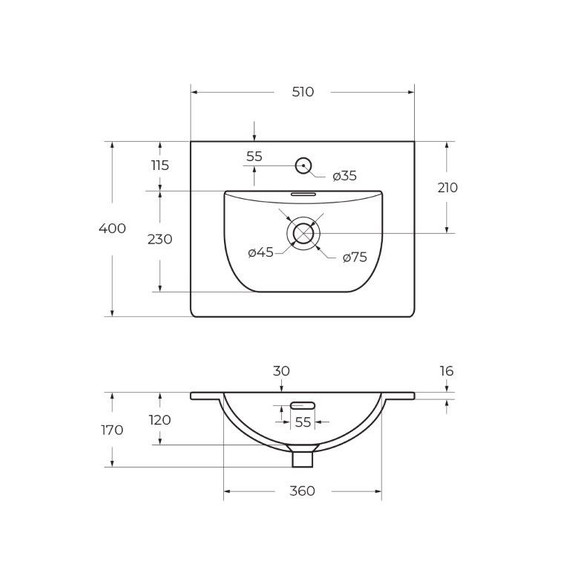 Тумба подвесная с раковиной Belbagno 50 см KRAFT 39-500/390-2C-SO-AO (раковина BB-8099-3-50) голубой матовый - фото 5