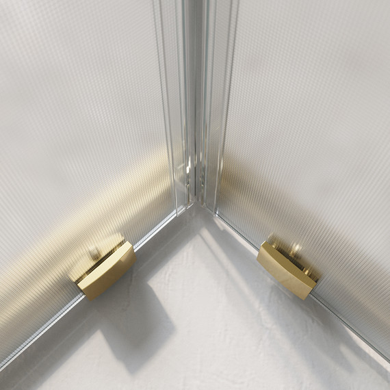 Душевое ограждение BelBagno 900 LUCE-A-2-90-P-ORO, золото/матовое - фото 5