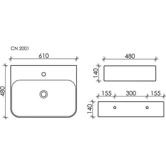 Раковина-чаша Ceramicanova Aura 61 см CN2001 - фото 6