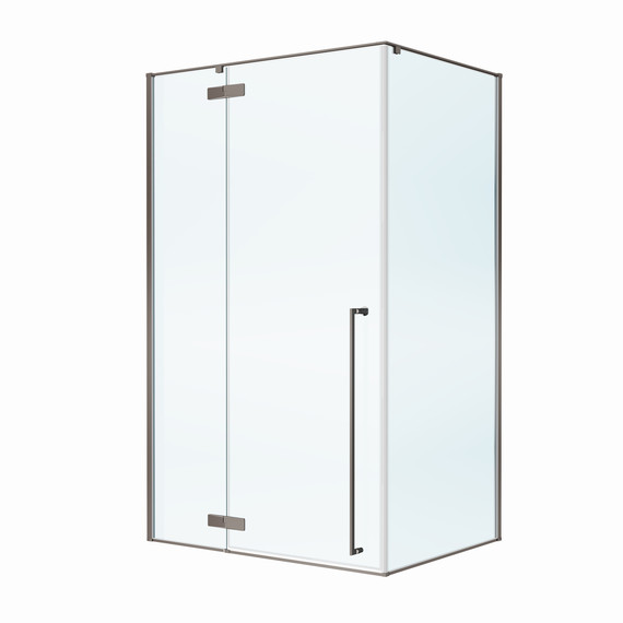 Душевое ограждение Cezares 1200x900 LINER-AH-1-120/90-C-GM-L, оружейная сталь/прозрачное - фото 3