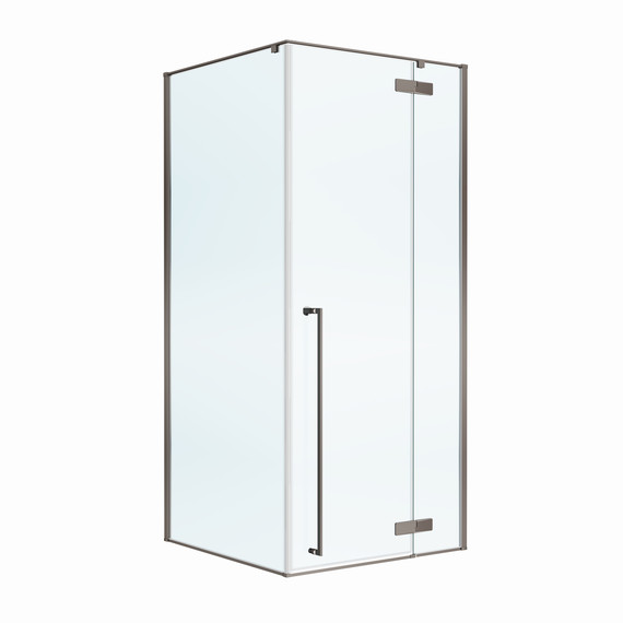 Душевое ограждение Cezares 900x900 LINER-A-1-90-C-GM-R, оружейная сталь/прозрачное - фото 3