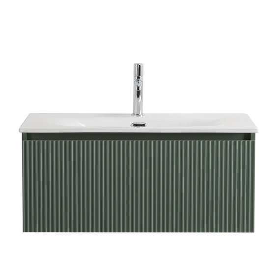Тумба подвесная с раковиной BelBagno 80 см UNO-800-1C-SO-VO, еловый матовый - фото 