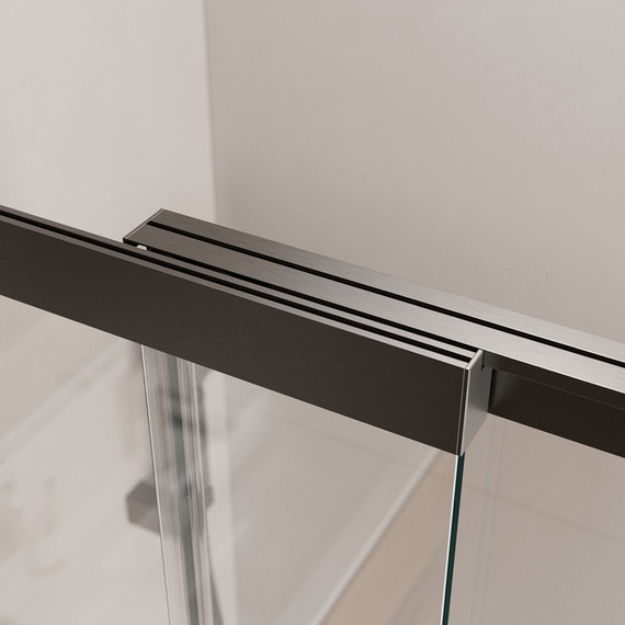 Шторка для ванны Cezares 90 см SLIDER-FIX-VF-11-90/150-C-GM, оружейная сталь/прозрачное - фото 6