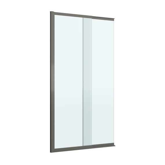 Шторка для ванны Cezares 90 см SLIDER-FIX-VF-11-90/150-C-GM, оружейная сталь/прозрачное - фото 3