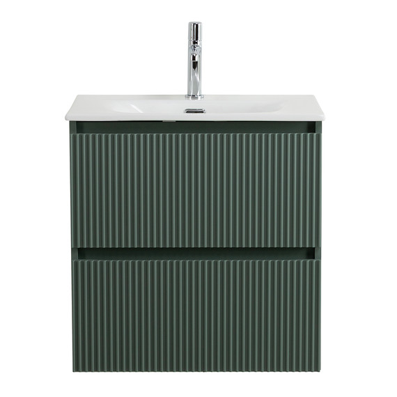 Тумба подвесная с раковиной BelBagno 50 см UNO-MINI-500-2C-SO-VO, еловый матовый - фото 