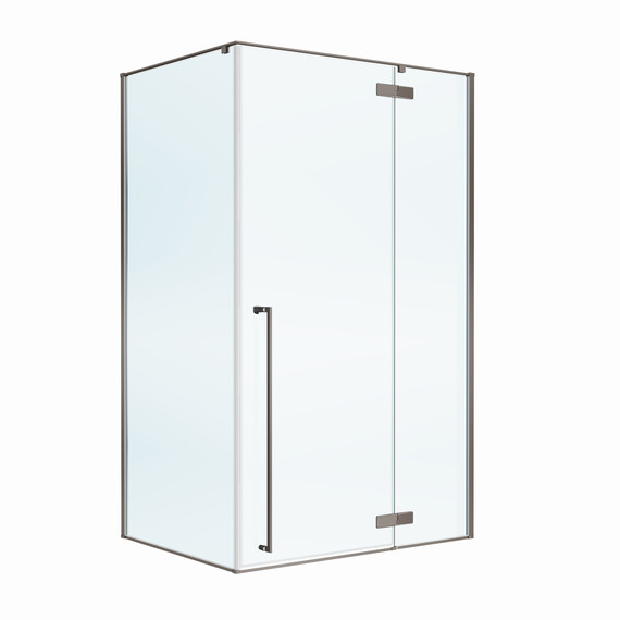 Душевое ограждение Cezares 1200x900 LINER-AH-1-120/90-C-GM-R, оружейная сталь/прозрачное - фото 3