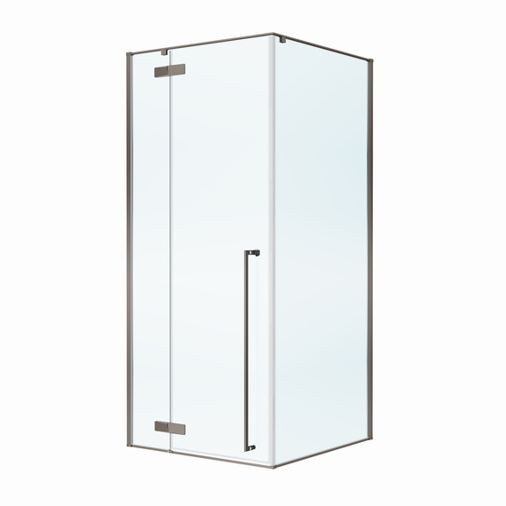 Душевое ограждение Cezares 900x900 LINER-A-1-90-C-GM-L, оружейная сталь/прозрачное - фото 3