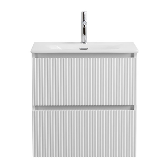 Тумба подвесная с раковиной BelBagno 60 см UNO-MINI-600-2C-SO-BO, bianco opaco - фото 