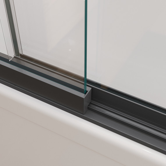 Шторка для ванны Cezares 90 см SLIDER-FIX-VF-11-90/150-C-NERO, чёрный/прозрачное - фото 5