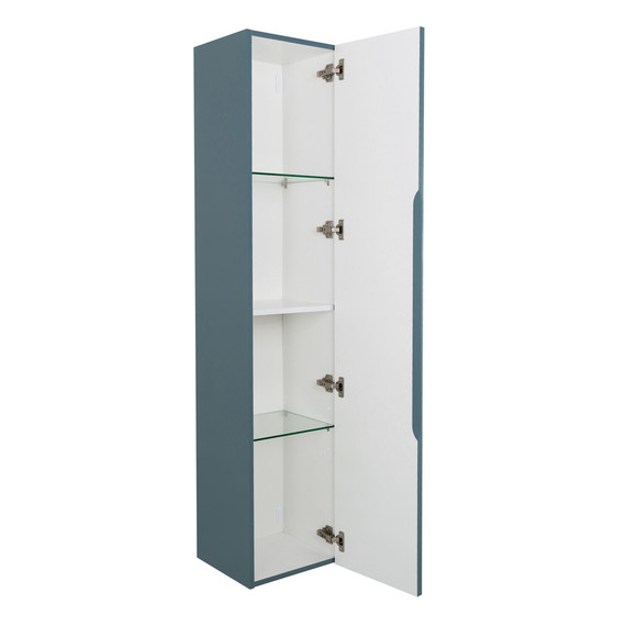 Пенал подвесной BelBagno 35 см UNO-1600-1A-SC-AO, голубой матовый - фото 4