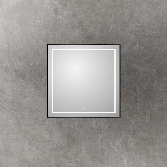 Зеркало BelBagno 90 см SPC-KRAFT-900-800-LED-TCH-WARM-NERO, чёрный - фото 3