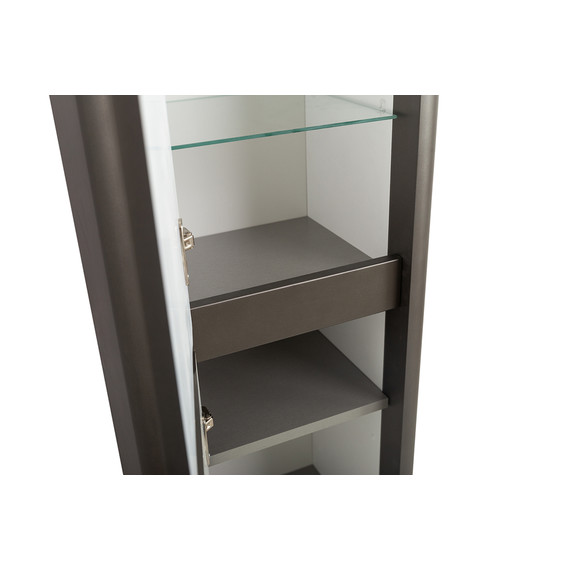 Пенал подвесной BelBagno 40 см RELAX-1500-2A-SO-GM, оружейная сталь - фото 4