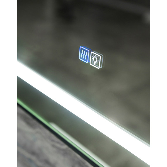 Зеркало BelBagno 90 см SPC-KRAFT-900-800-LED-TCH-WARM, сатин - фото 5