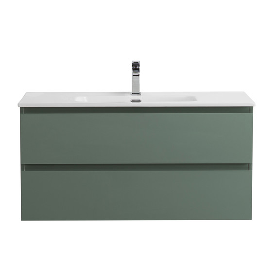 Тумба подвесная с раковиной Belbagno 100 см KRAFT-1000-2C-SO-VO (раковина BB1000ETL) еловый матовый - фото 
