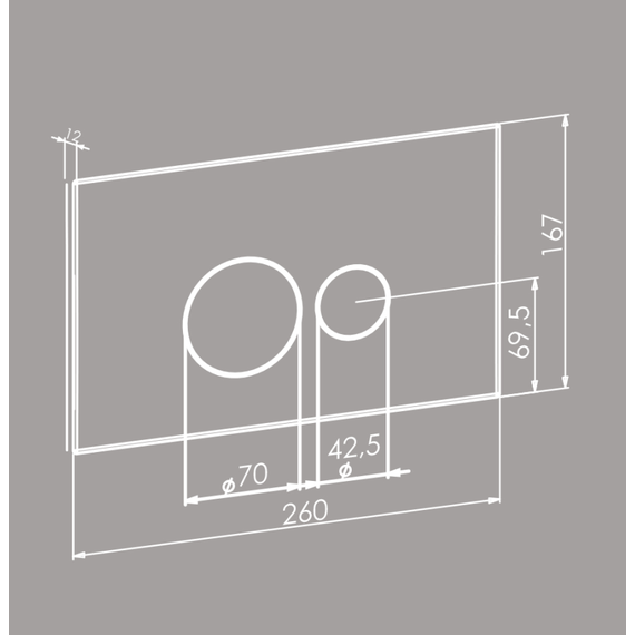 Кнопка смыва Boheme 668-B, чёрный - фото 2