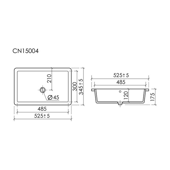Раковина врезная под столешницу Ceramicanova Era 52 см CN15004 - фото 5