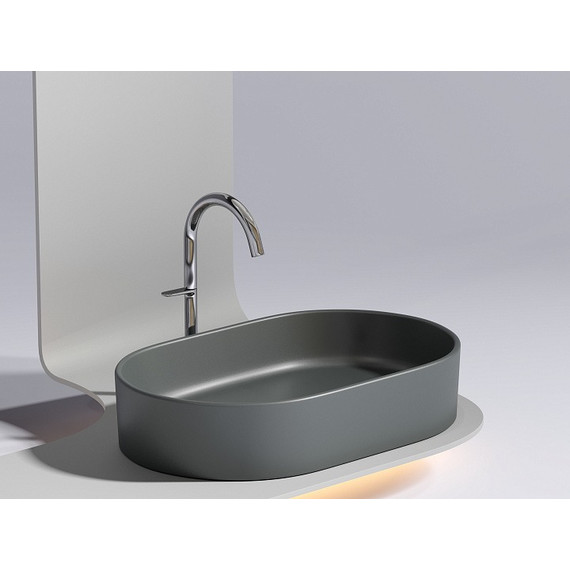 Раковина-чаша Ceramicanova Element 60 см CN6048MDH, тёмный антрацит матовый - фото 7