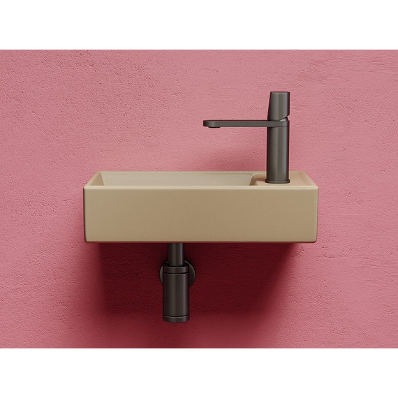 Раковина подвесная Ceramicanova Element 40 см L CN6051LMC, капучино матовый - фото 4