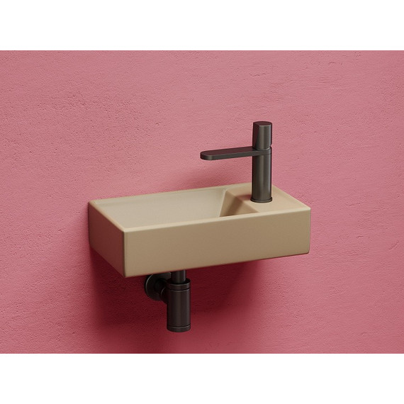 Раковина подвесная Ceramicanova Element 40 см L CN6051LMC, капучино матовый - фото 5