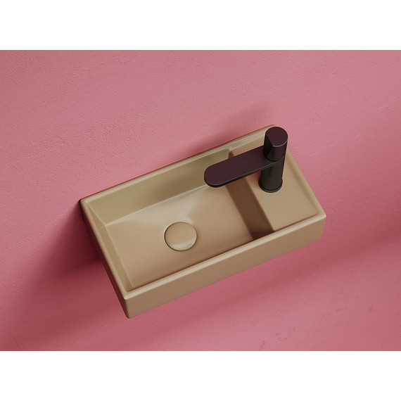 Раковина подвесная Ceramicanova Element 40 см L CN6051LMC, капучино матовый - фото 2