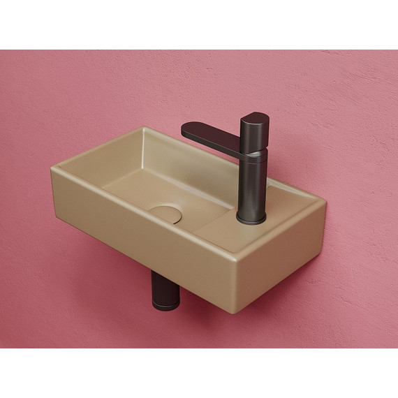 Раковина подвесная Ceramicanova Element 40 см L CN6051LMC, капучино матовый - фото 3