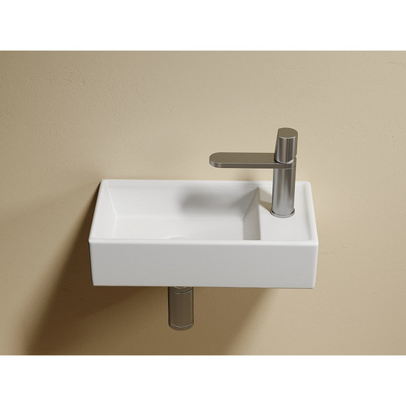 Раковина подвесная Ceramicanova Element 40 см L CN6051LMW, белый матовый - фото 3