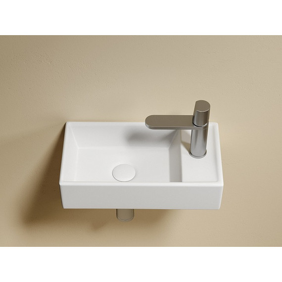 Раковина подвесная Ceramicanova Element 40 см L CN6051LMW, белый матовый - фото 4