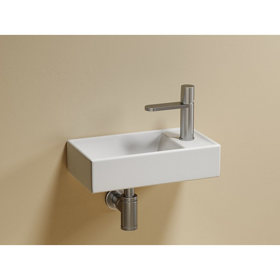 Раковина подвесная Ceramicanova Element 40 см L CN6051LMW, белый матовый - фото 5