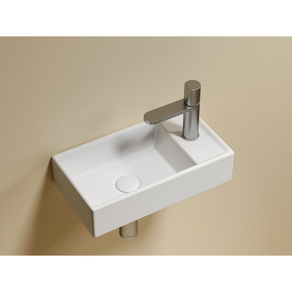 Раковина подвесная Ceramicanova Element 40 см L CN6051LMW, белый матовый - фото 