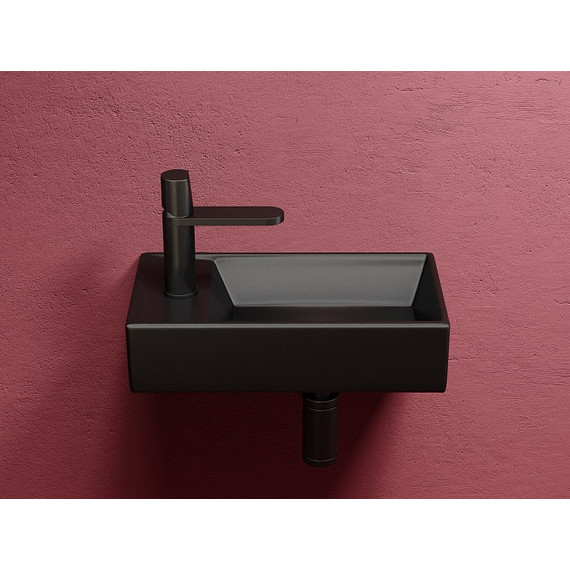 Раковина подвесная Ceramicanova Element 40 см R CN6051RMB, чёрный матовый - фото 4